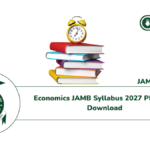 Economics JAMB Syllabus 2027 PDF Free Download