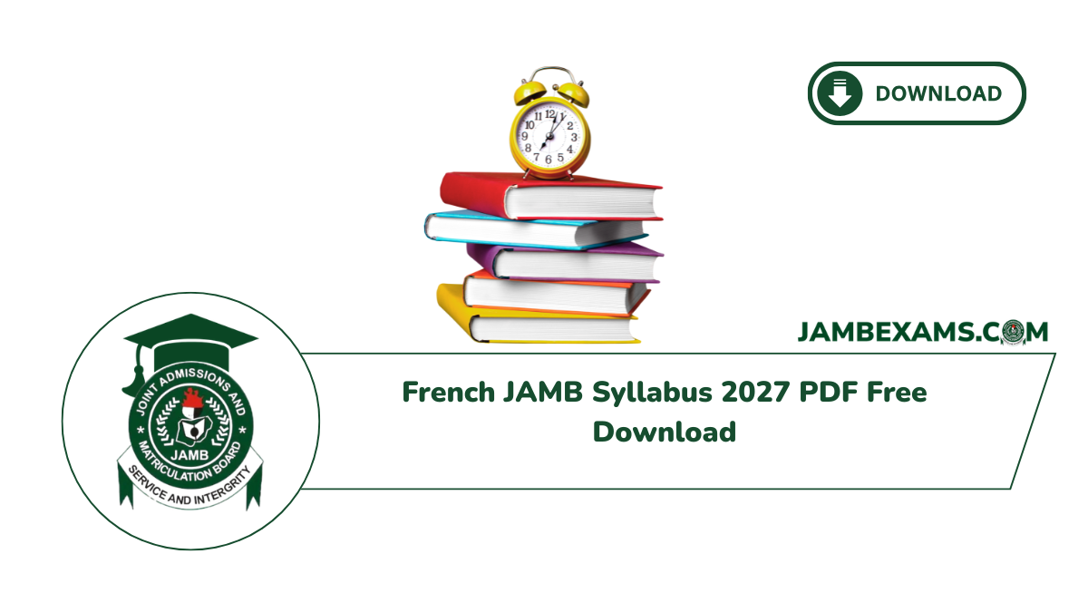 French JAMB Syllabus 2027 PDF Free Download