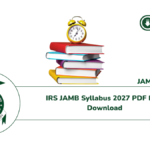 IRS JAMB Syllabus 2027 PDF Free Download