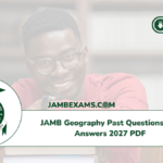 JAMB Geography Past Questions and Answers 2027 PDF