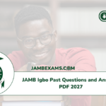JAMB Igbo Past Questions and Answers PDF 2027