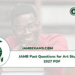 JAMB Past Questions for Art Students 2027 PDF