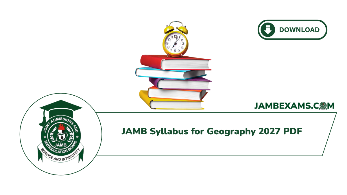 JAMB Syllabus for Geography 2027 PDF