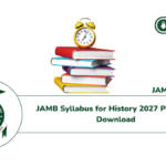 JAMB Syllabus for History 2027 PDF Free Download