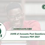 JAMB of Accounts Past Questions and Answers PDF 2027