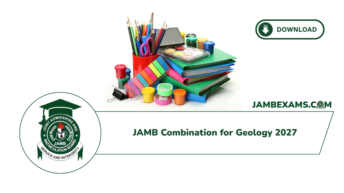 JAMB Combination for Geology 2027