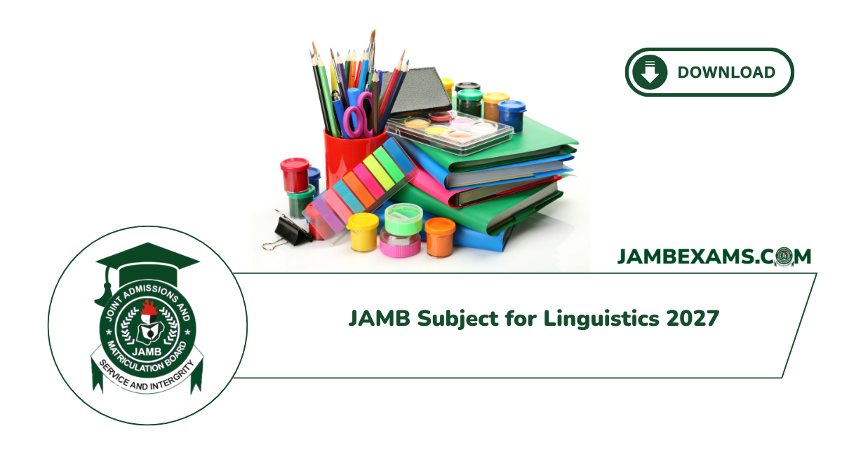 JAMB Subject for Linguistics 2027